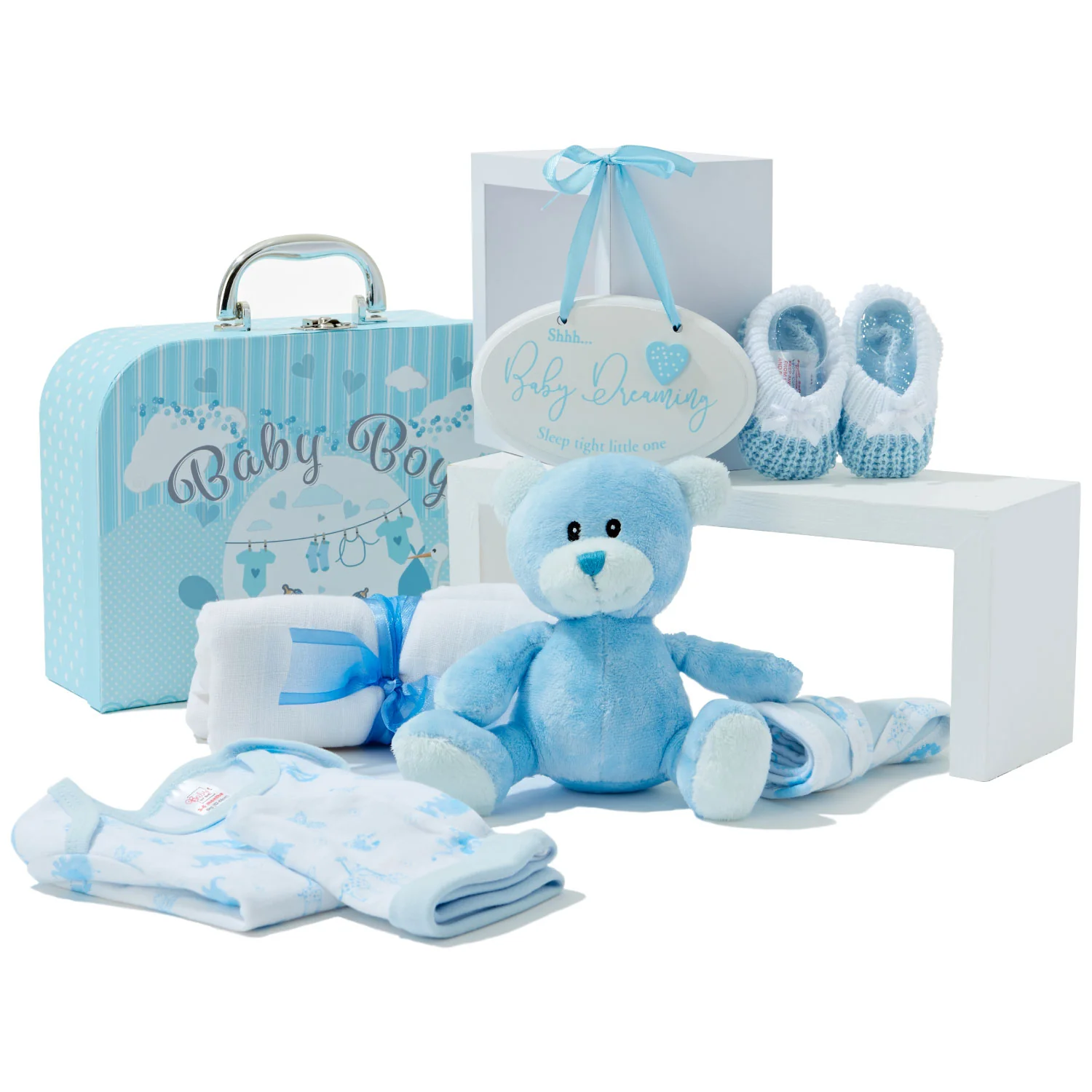 Baby Gift Set - Neutral Gift Basket Full of Baby Products - Image 2